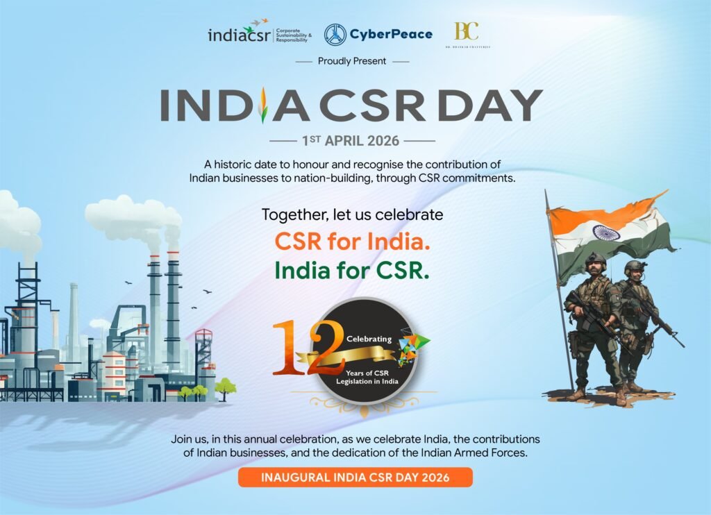 India to Observe India CSR Day on April 1; Marking 12 Years of CSR Legislation