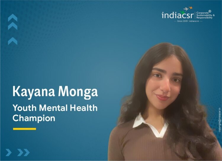 Kayana Monga, a student at Shiv Nadar School, Noida, Founder - Project Muskan