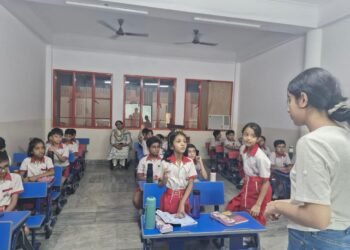 Kayana Monga, a student at Shiv Nadar School, Noida on Metal Health in Rural India