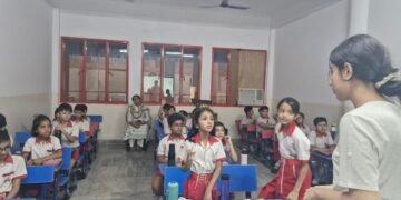 Kayana Monga, a student at Shiv Nadar School, Noida on Metal Health in Rural India