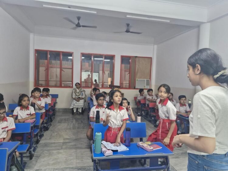 Kayana Monga, a student at Shiv Nadar School, Noida on Metal Health in Rural India