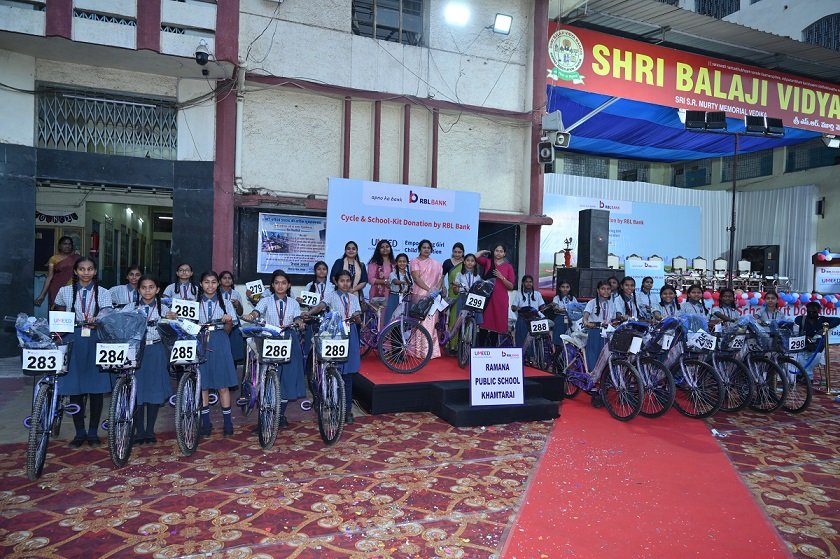 CSR: RBL Bank Distributes 300 Bicycles to Girl Students in Raipur 2 India CSR