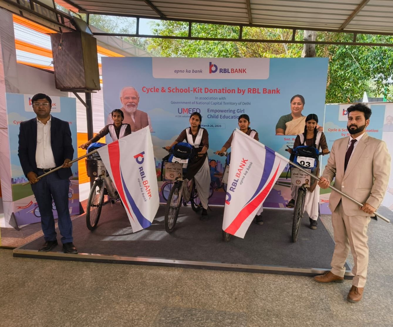 CSR: RBL Bank Gives 800 Bicycles to Girls in Delhi Under UMEED