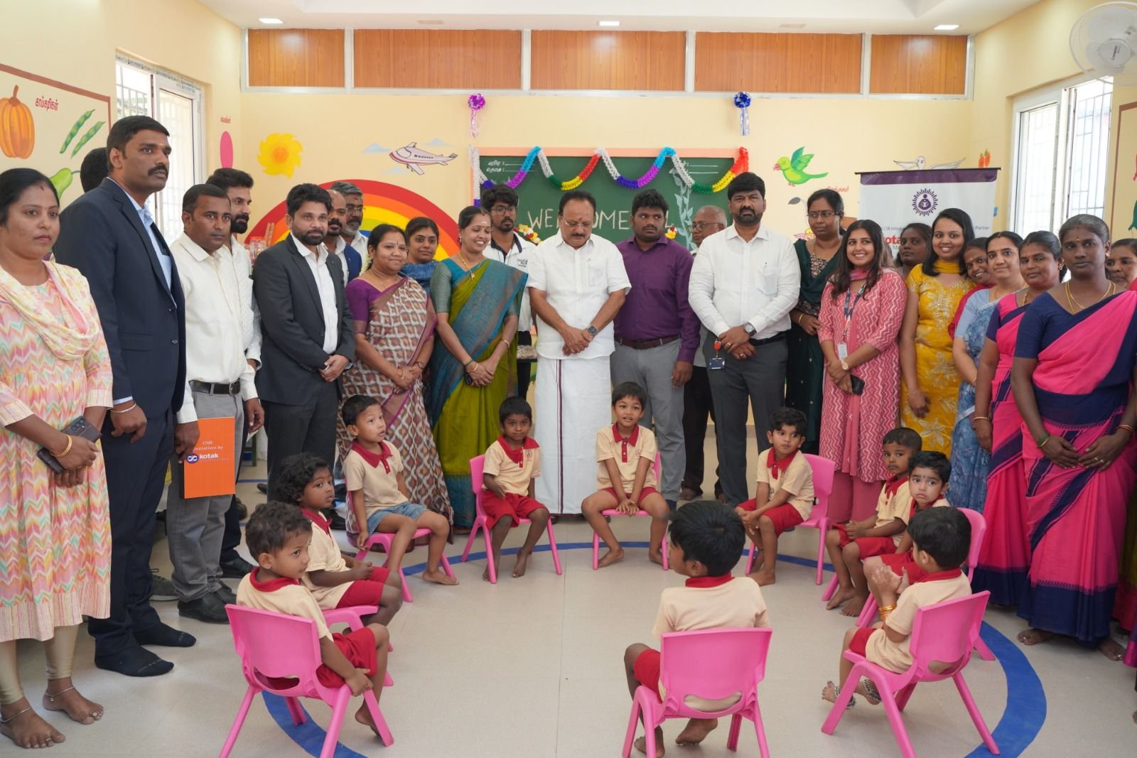 CSR: Kotak Mahindra Bank Revamps Anganwadi Centres in Coimbatore