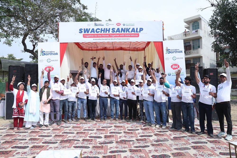 CSR: itel, AWF Drive Swachh Sankalp Campaign in Greater Noida