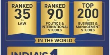 कानून, अंतरराष्ट्रीय संबंध एवं व्यवसाय में जे.जी.यू. की ऐतिहासिक वैश्विक रैंकिंग: क्यूएस वर्ल्ड यूनिवर्सिटी रैंकिंग्स बाय सब्जेक्ट 2026