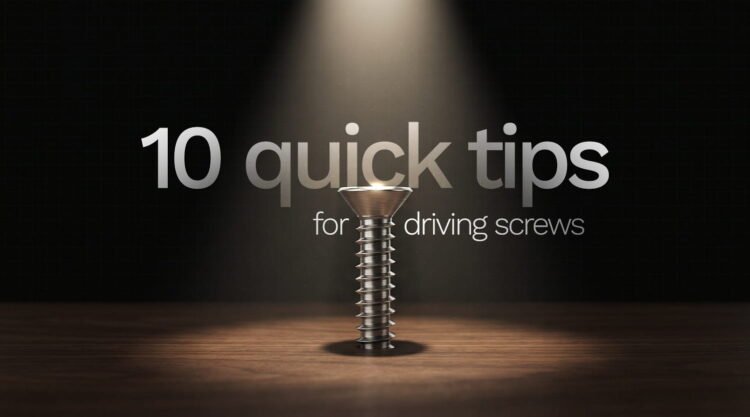 10 Tips for Driving Screws Right: A Practical Guide for DIY Furniture Assembly