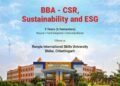 Admissions Open for BBA in CSR, Sustainability and ESG at Rungta International Skills University