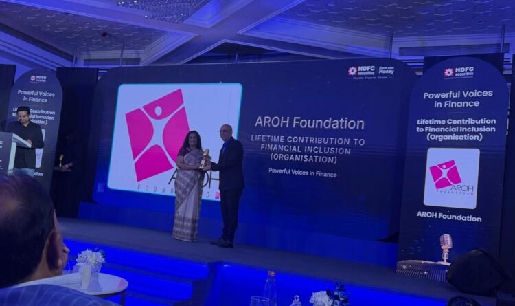 AROH Foundation’s Dr. Neelam Gupta Honored with "Powerful Voices in Finance" Award by HDFC Securities