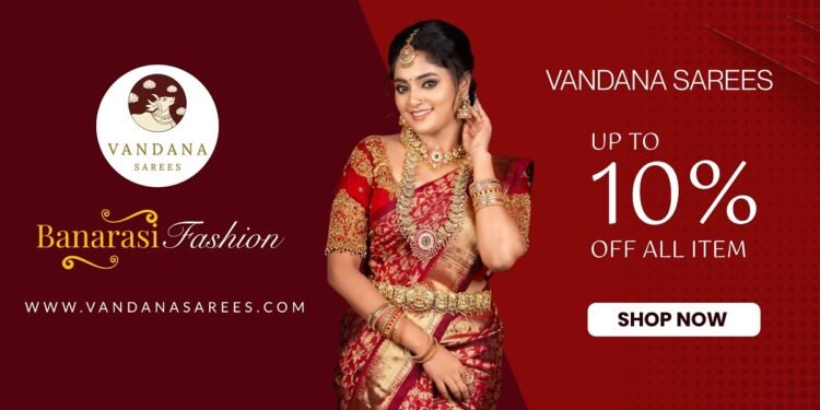 Red Banarasi Sarees - Vandana Sarees