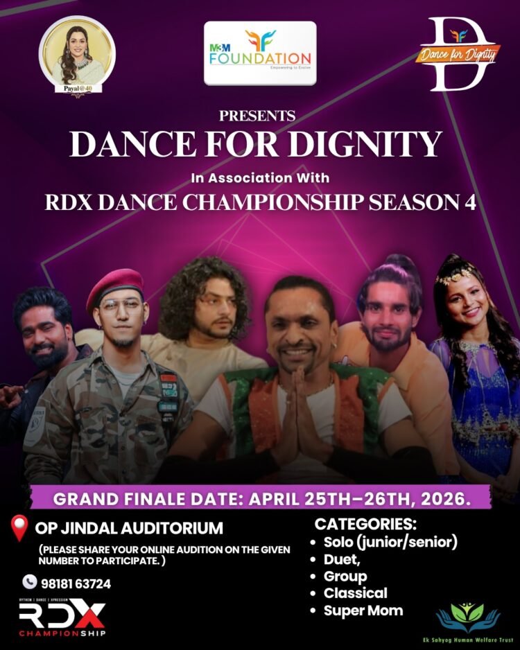 Delhi to Come Alive with Rhythm and Inspiration as M3M Foundation Presents ‘Dance for Dignity’ with RDX Dance Championship Season 4