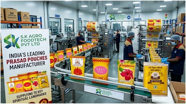 Food packaging facility with workers