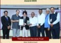 TVS Srinivasan Services Trust Wins Water Positivity Award 2026 at India Sustainability Awards by India CSR®