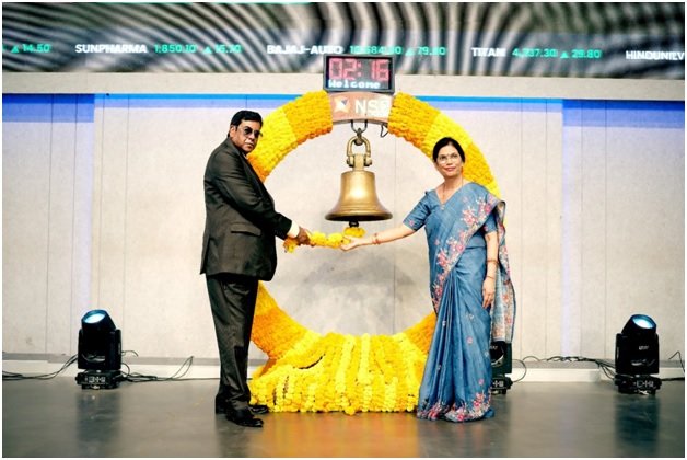 Honouring success and growth during the prestigious NSE bell-ringing ceremony.