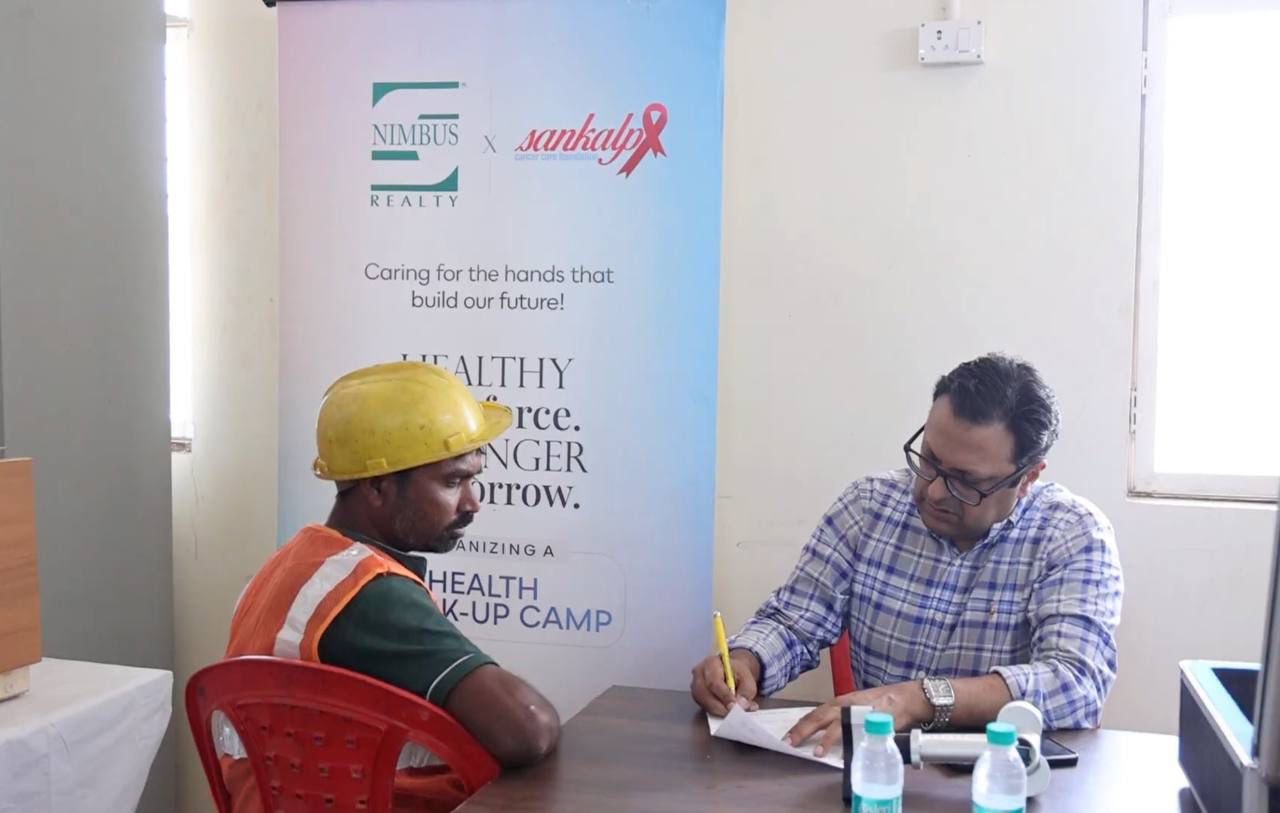 CSR: Nimbus Realty Marks Labour Day with Cancer Screening Camp