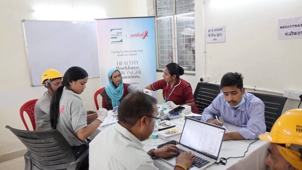 CSR: Nimbus Realty Marks Labour Day with Cancer Screening Camp