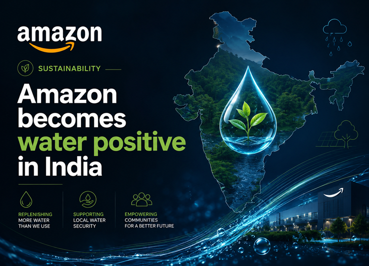 Sustainability: Amazon Returns More Water Than It Uses Across India Operations 1 Amazon becomes water positive in India