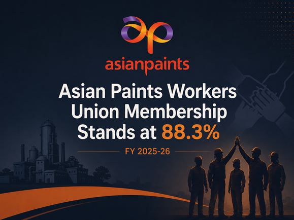 Asian Paints Reports 88.3% Union Membership Among Permanent Workers