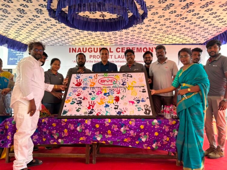 BYD India will support the development of a government school by improving overall campus infrastructure and facilities