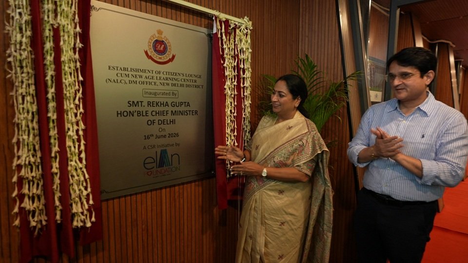 CSR: Elan Foundation Develops Citizen Lounge and Learning Centre at New Delhi DM Office