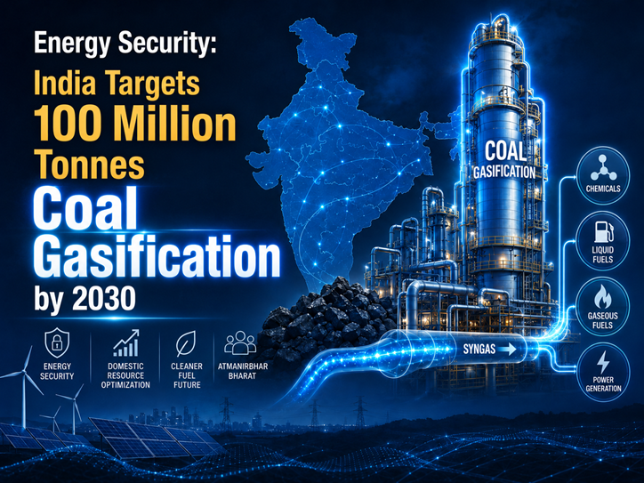Energy Security: India Targets 100 Million Tonnes Coal Gasification by 2030