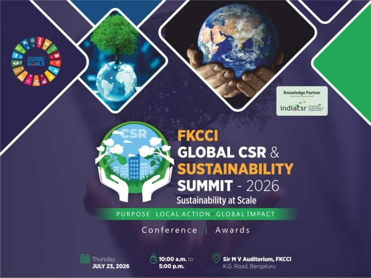 FKCCI Global CSR & Sustainability Summit 2026 Bengaluru Opens Stall Booking for Corporates, NGOs and CSR Organisations 1 India CSR