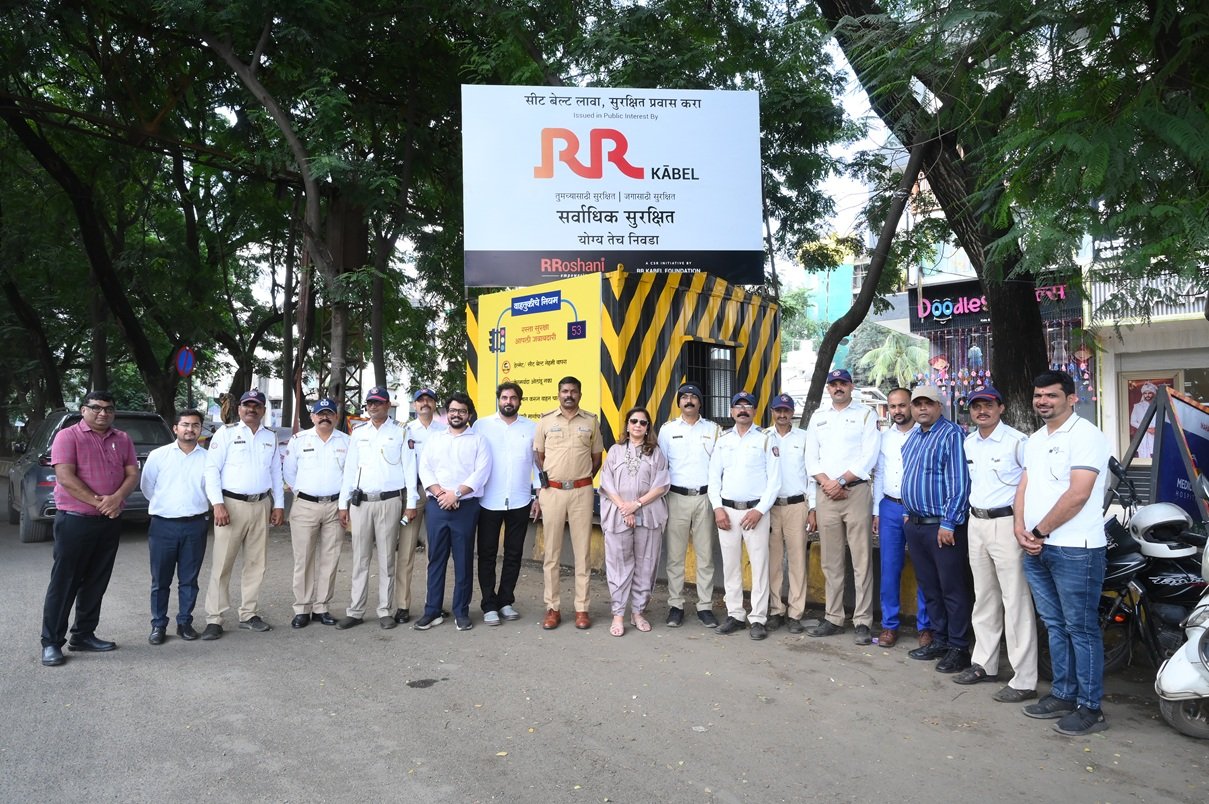 RR Kabel Foundation CSR Campaign Installs 75 Traffic Police Booths, Reaches 10,000 Citizens in Maharashtra
