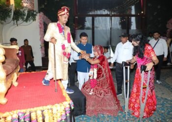 Narayan Seva Sansthan organised its 46th Mass Wedding Ceremony in New Delhi, bringing together 21 differently-abled and underprivileged couples from five states.