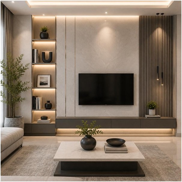 How Premium Wall Accents and Stylish Storage Ledges Create a Timeless, Luminous Interior