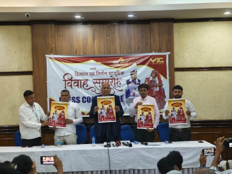Mass Wedding Ceremony for 21 Divyang and Underprivileged Couples in Delhi 1 Wedding Ceremony for Persons with Disabilities and Underprivileged Couples
