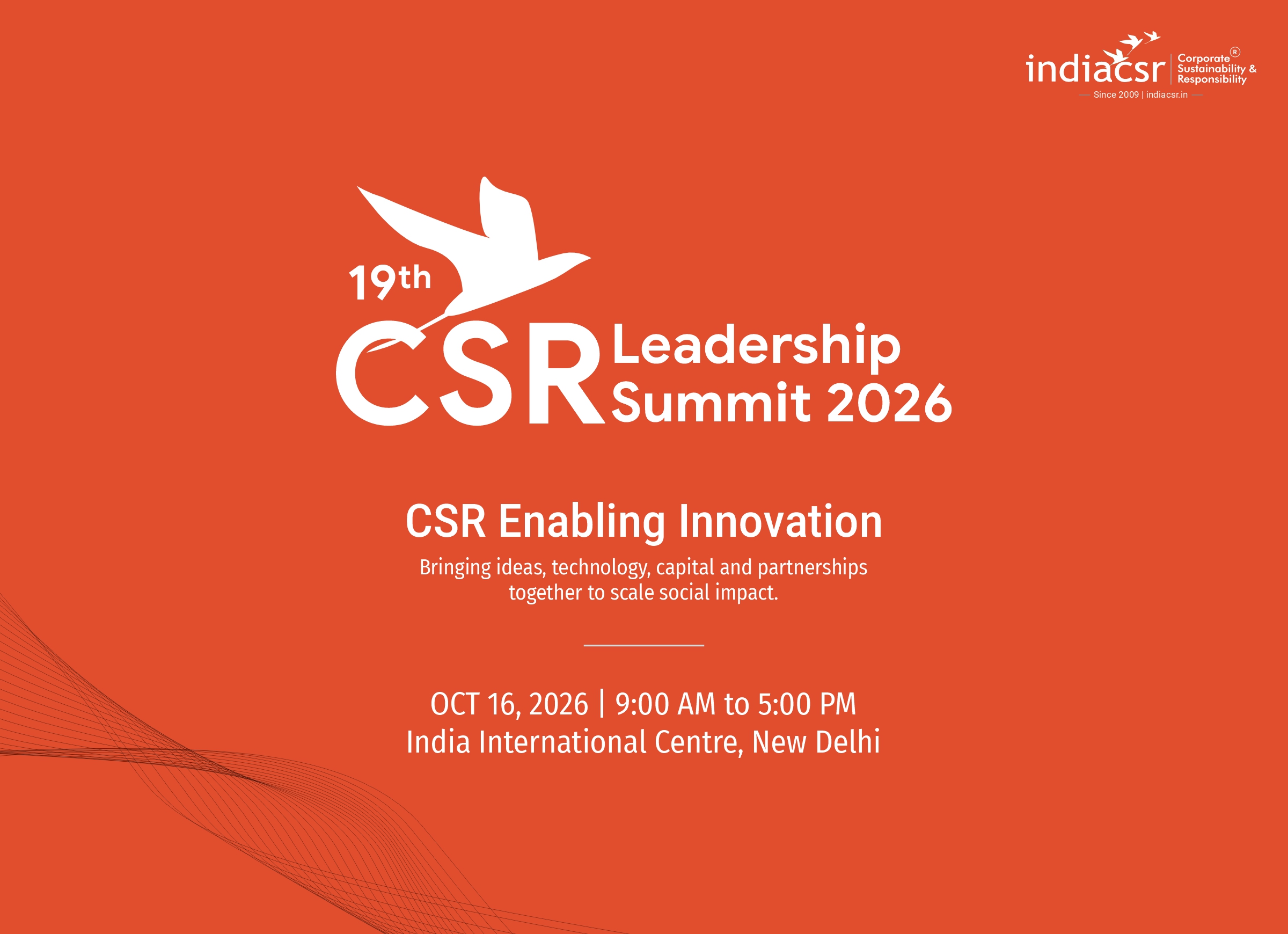 19th India CSR Leadership Summit 2026