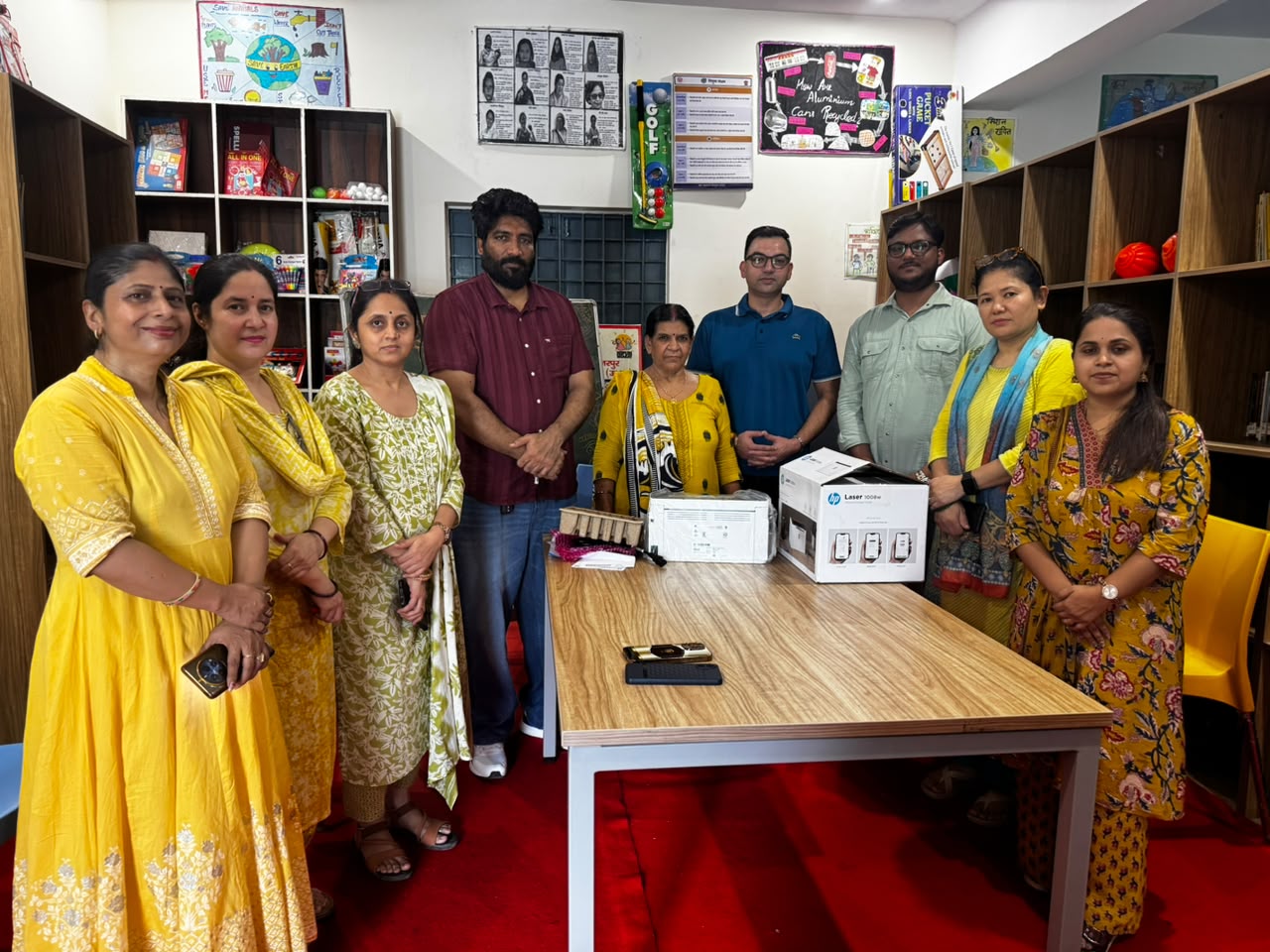 CSR: Consortium Gifts Donates Printer to Composite School Parthala Khanjarpur 1 India CSR