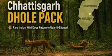 Rare Dhole Pack Sighted in Udanti-Sitanadi Tiger Reserve