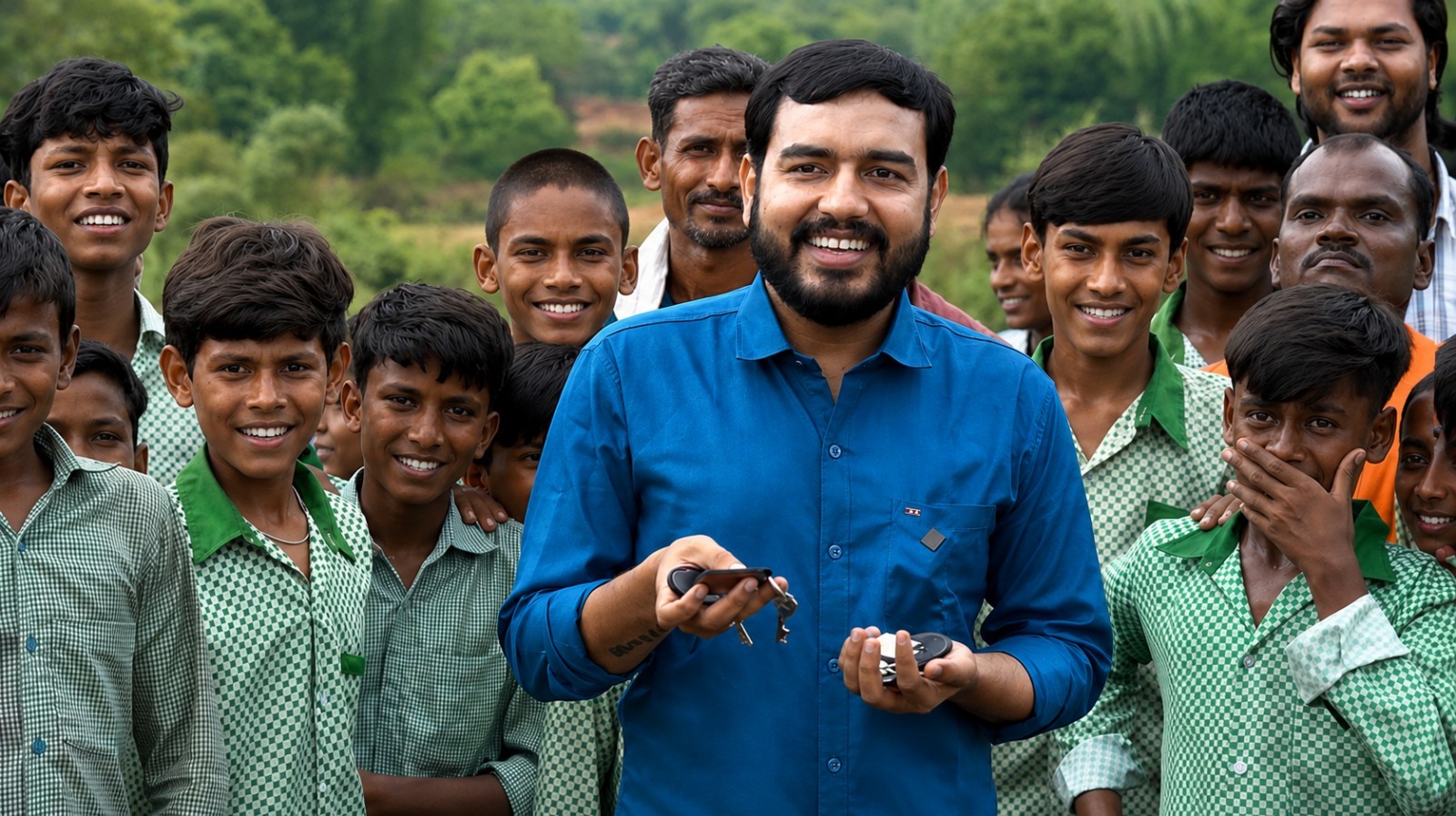 Alakh Pandey Donates Over 100 Bicycles to Help Jharkhand Students Reach School 1 Alakh Pandey with school students in Jharkhand