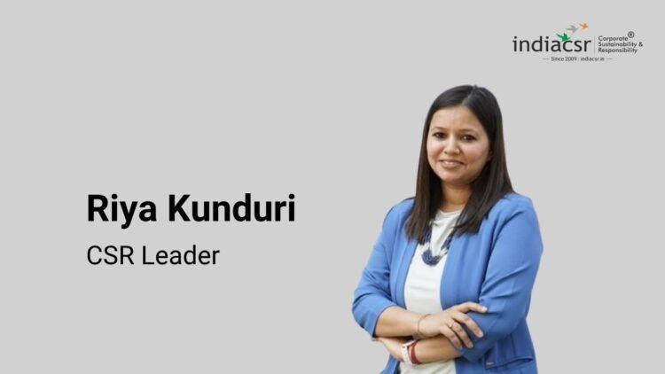 Real Impact Happens When Sectors Collaborate 1 Riya Kunduri (CSR Leader)