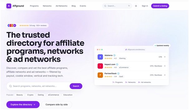 Affground Launches as a Trusted Directory for Affiliate Programs, Affiliate Networks, and Ad Networks 1 India CSR