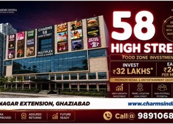 Charms 58 High Street Highlights Food Zone Investment in Raj Nagar Extension