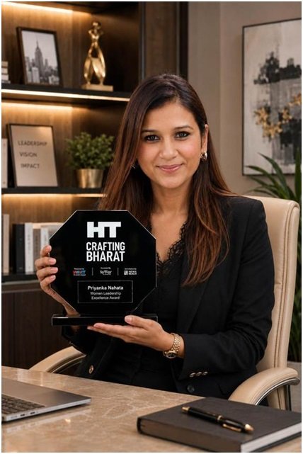 Priyanka Nahata Honoured with Women Leadership Excellence Award at HT Media Presents Crafting Bharat Business Conclave & Awards 2026 1 India CSR