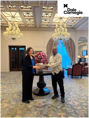XLRI and Dale Carnegie India Partner to Strengthen Management Education 1 From left: Pallavi Jha, Chairperson and Managing Director, Dale Carnegie India, with Fr. Sebastian George, S.J., Director, XLRI – Xavier School of Management, Jamshedpur.
