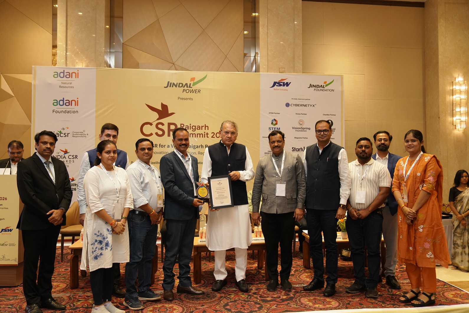 Adani Enterprises Honoured for Exemplary CSR at Raigarh CSR Summit - Rusen Kumar - India CSR
