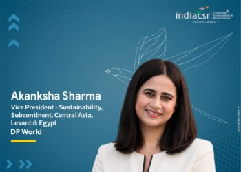 Akanksha Sharma, Vice President – Sustainability, Subcontinent, Central Asia, Levant and; Egypt DP World
