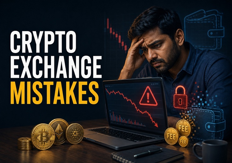 Common Crypto Exchange Mistakes. Image: AI Generated Image. India CSR