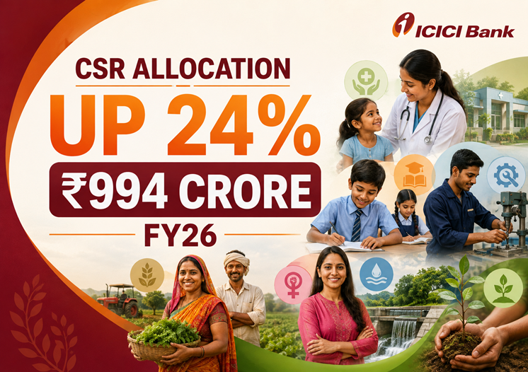 Disclaimer: This AI-generated image is for representational purposes only. It does not depict actual beneficiaries, locations, projects or events associated with ICICI Bank.