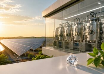 Lukson Builds Solar-Powered Lab-Grown Diamond Facility in India. Image: India CSR