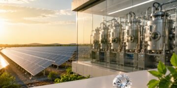 Lukson Builds Solar-Powered Lab-Grown Diamond Facility in India. Image: India CSR