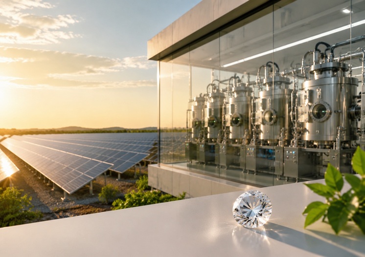 Lukson Sets a New Sustainability Benchmark in Lab-Grown Diamonds 1 Lukson Builds Solar-Powered Lab-Grown Diamond Facility in India. Image: India CSR