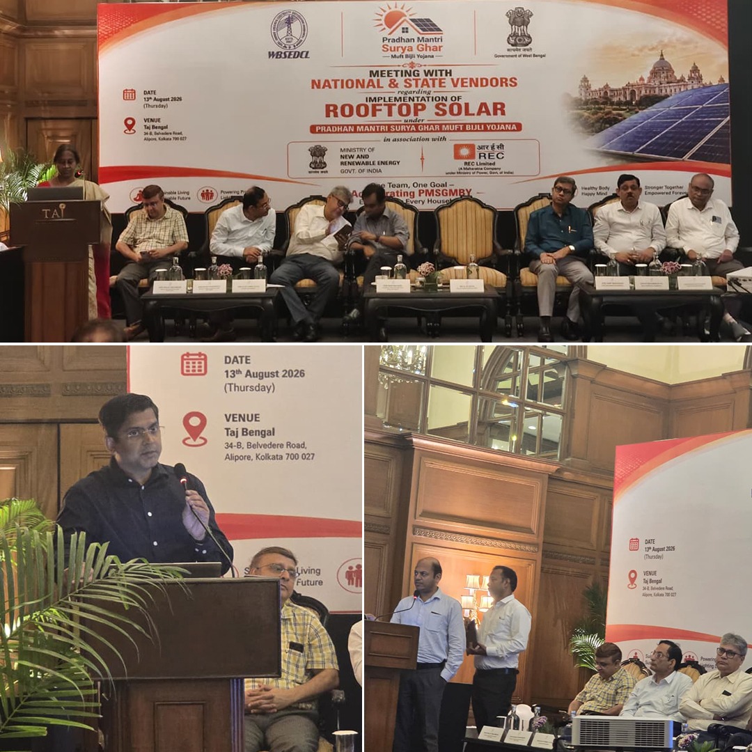 REC, WBSEDCL Hold National Vendor Meet to Boost PM Surya Ghar in West Bengal 1 India CSR