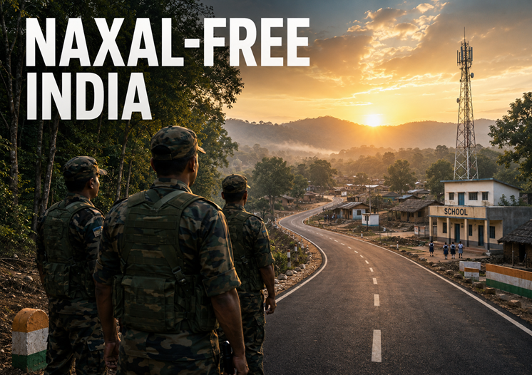 Naxal-Free India. Disclaimer: AI Generated Image