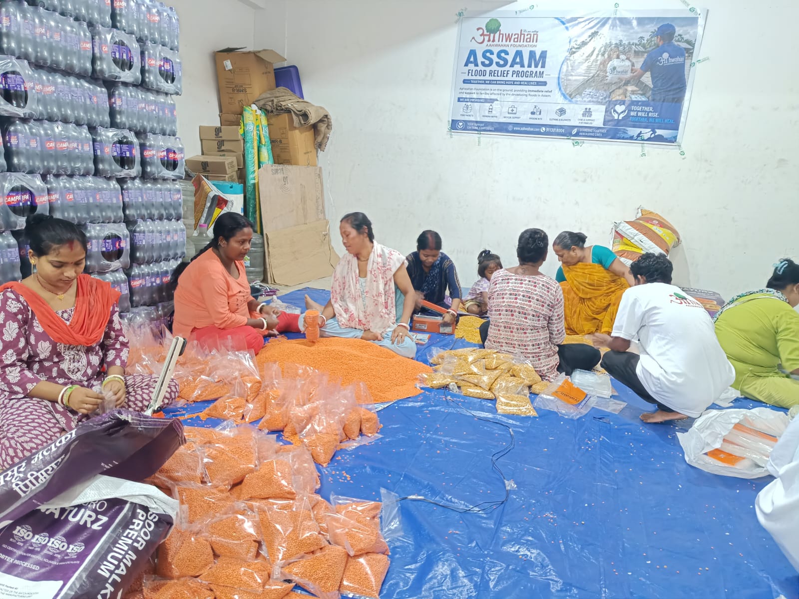Aahwahan Foundation Deploys 200 Volunteers for Assam Flood Relief