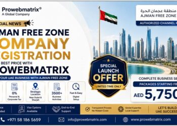 Official Ajman Free Zone Authorized Channel Partner – Prowebmatrix
